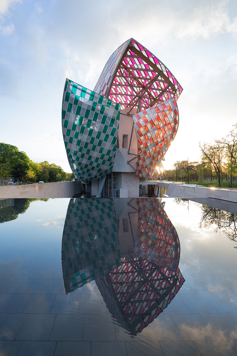 A closer look at Daniel Buren's colorful intervention at the Fondation Louis  Vuitton