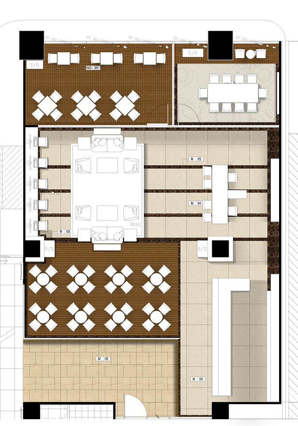 business lounge& coffee shop floor plan