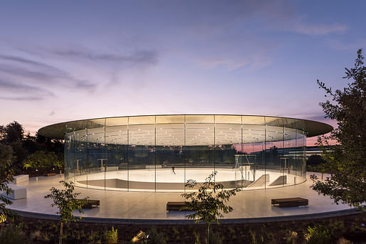 Award for Structural Artistry​​: Steve Jobs Theatre Pavilion. Photo: Nigel Young & Foster+Partners.