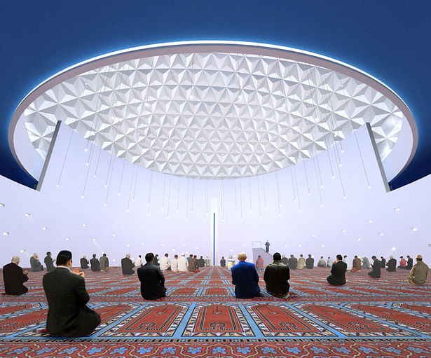 the main prayer hall for men