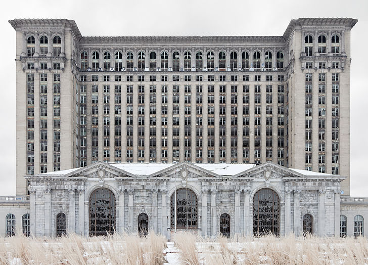 'Depot (Michigan Central Station),' (2012) by Jennifer Garza-Cuen, part of the 'My Detroit Postcard Project' for 'the Architectural Imagination.'