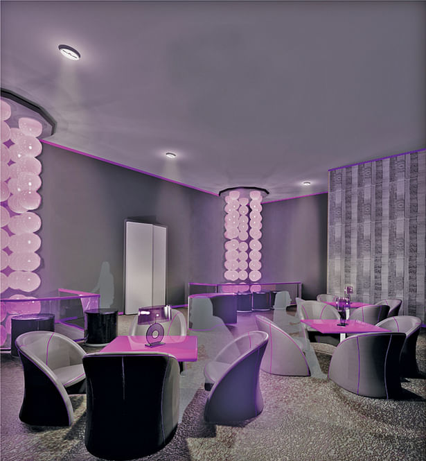  3D Render Restaurant 