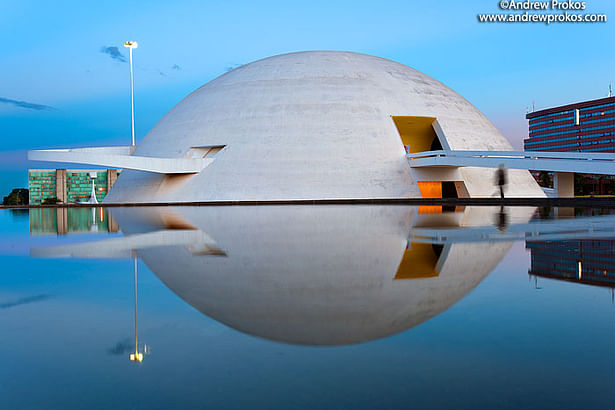 National Museum of Brasilia - Oscar Niemeyer. Photo © Andrew Prokos.
