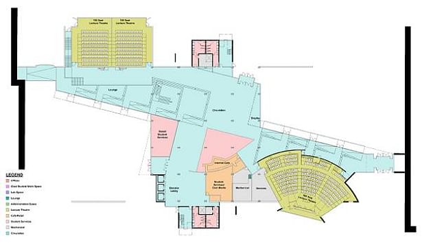 Main Floor Plan and 'Pedestrian Street' connector