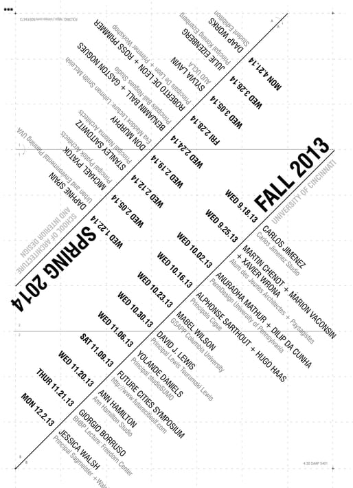 Get Lectured University of Cincinnati, Spring '14 News Archinect