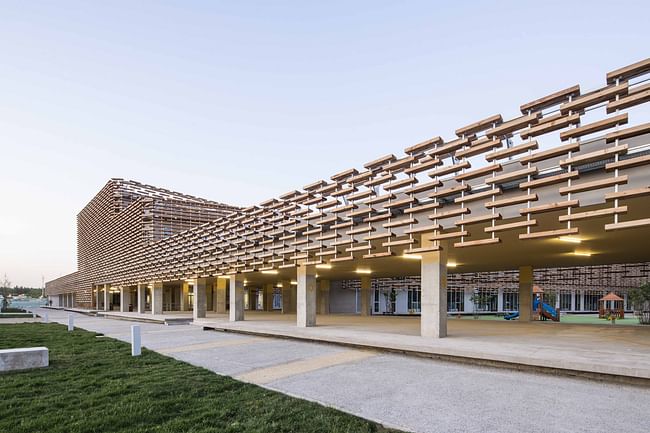 The French International School of Beijing (LFIP) in Beijing, China by Jacques Ferrier Architecture; Photo | Luc Boegly.