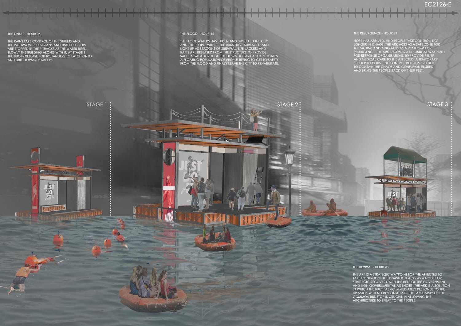 The winning “Shelter 48” results for emergency life-support design