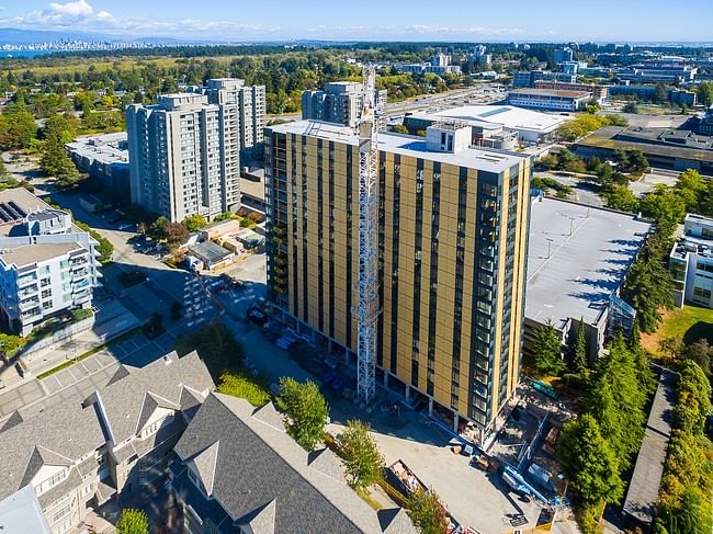 Brock Commons, the world's tallest wood building. Credit- University of British Columbia, Vancouver