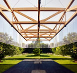 IF_DO's mirrored pavilion reflects on the Dulwich Picture Gallery