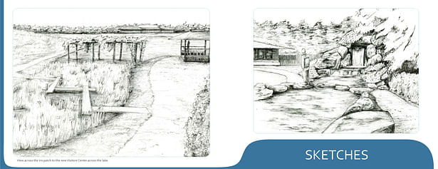 Presentation drawings from a Japanese Garden proposal for the Fargo, North Dakota Botanical Garden. 