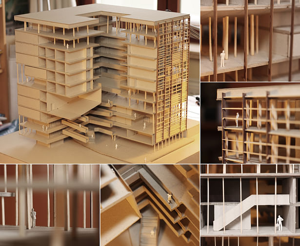Architectural scale model (1:100).