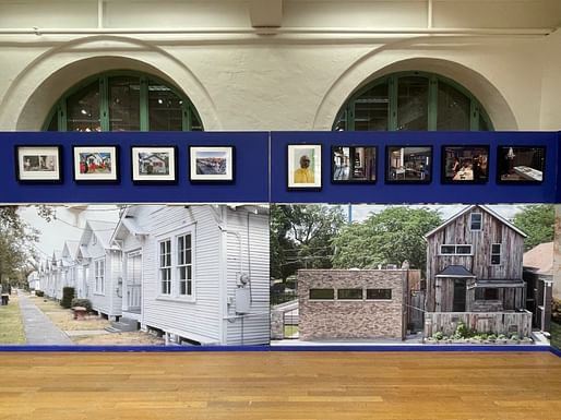 Installation view, 'Black Home as Public Art' at the University of Texas at Austin School of Architecture. Image courtesy of The University of Texas at Austin School of Architecture