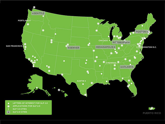 The Green Lane Project welcomed six new cities at its national kickoff in Indianapolis. Photo courtesy of PeopleForBikes Green Lane Project