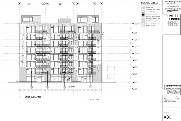 CAD exterior elevation for project
