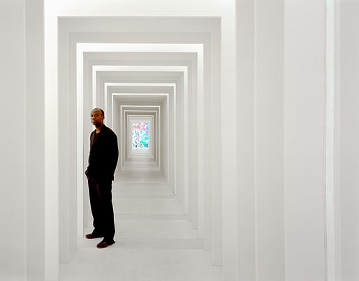 David Adjaye in Length x Width x Height (2004), London, October 2004. Photo ©2017 Todd Eberle.