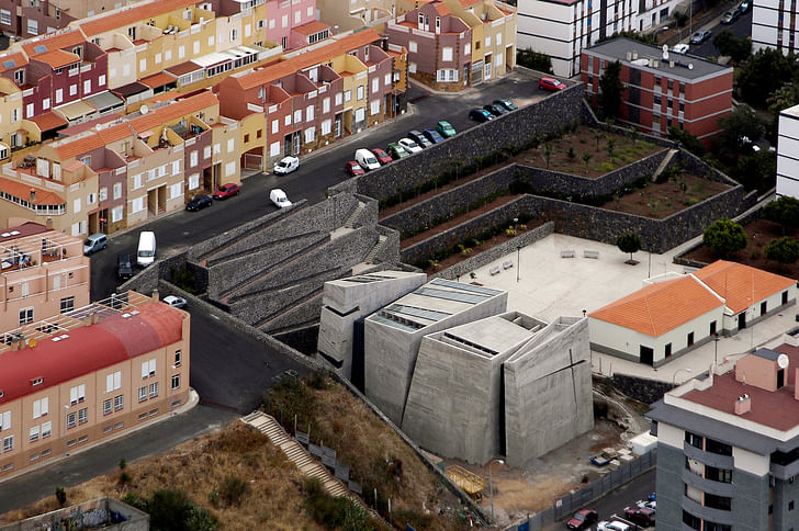 The Holy Redeemer Church in Tenerife. Image courtesy of Menis Arquitectos