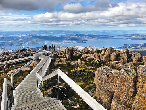 View of Hobart, Tasmania — setting of 'The Smarter Hobart Challenge - Digital Bus Shelter Design Competition 2020' (see below for details). Photo: Mark Pegrum/Flickr