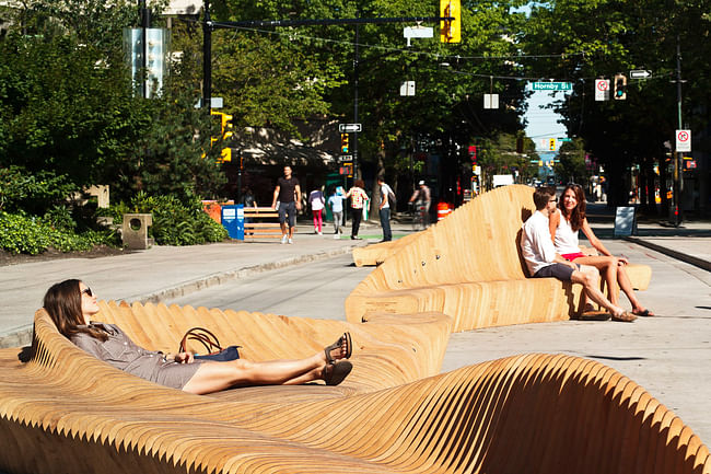 “Urban Reef” wins Robson Redux 2014 in downtown Vancouver, Canada. Photo credit: Latreille Delage Photograph