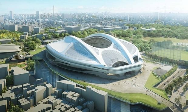Zaha Hadid Architect's now rejected design for the 2020 Olympic Stadium in Tokyo