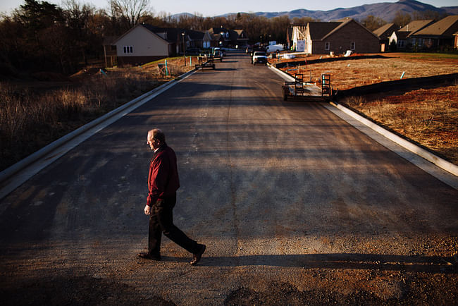 a development which was to be filled with 100 houses of about 2,000 square feet each to sell for $280,000 to $300,000. The project is still incomplete; 30 more lots are ready to build on, but the buyers are not there - Sam Dean for The New York Times