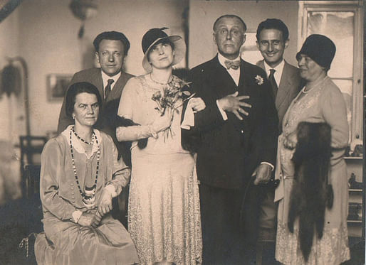From "Adolf Loos, A Private Portrait": Claire and Adolf Loos at their wedding. Image courtesy of DoppelHouse Press