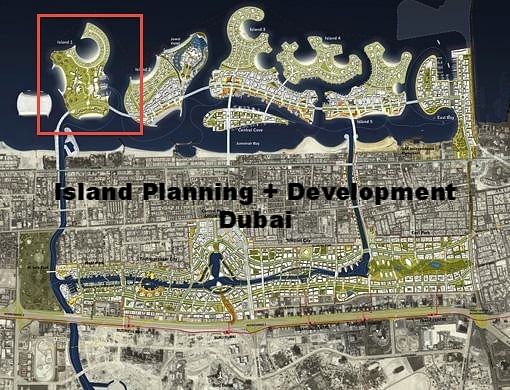 Original Master-planning of islands off Dubai