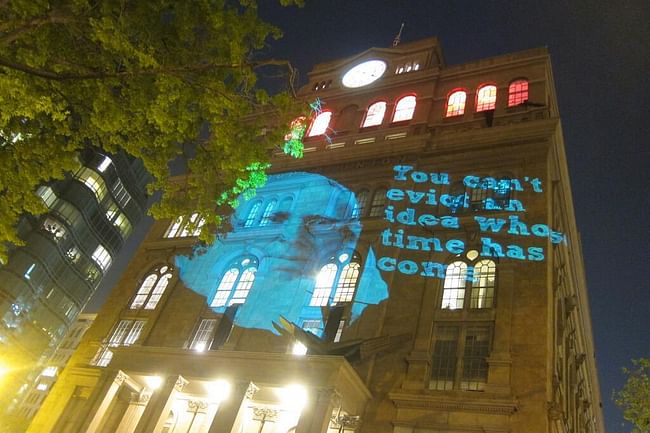 Protest Outside Cooper Union's Foundation Building, During Occupation