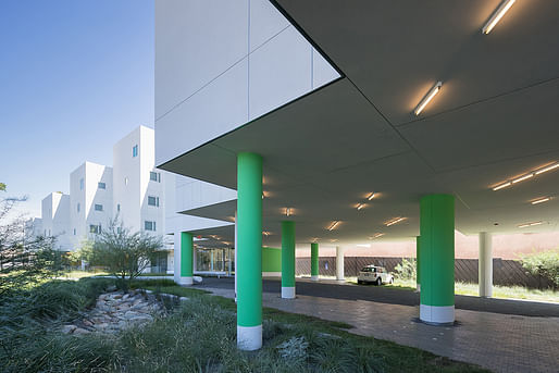 AIA|LA DESIGN AWARD - HONOR: Crest Apartments (Van Nuys, CA) by Michael Maltzan Architecture, Inc. Photo: Michael Maltzan Architecture, Inc.​