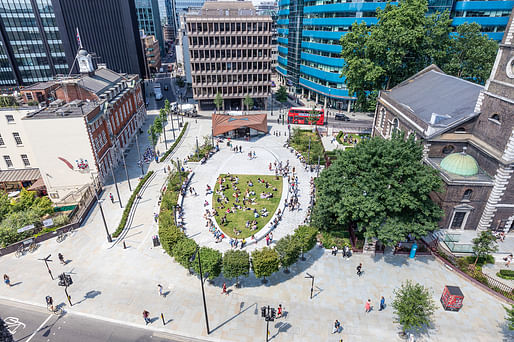 Wellbeing Prize: Aldgate Highway Changes and Public Realm Improvements Project, EC3 by City of London Corporation. Photo © John Sturrock