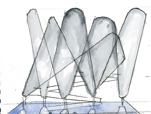 Watercolor Courtesy of Steven Holl.