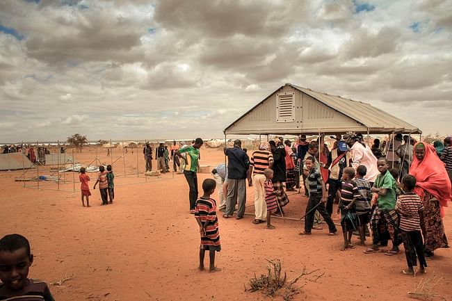 One of the units deployed in Ethiopia. Credit: Better Shelter