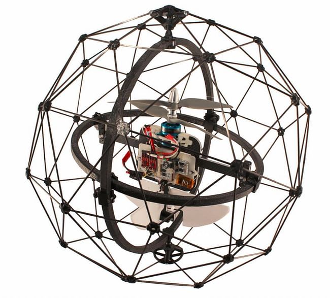 Flyability's Gimball is the world's first collision-tolerating drone. Photo via Flyability Facebook page.