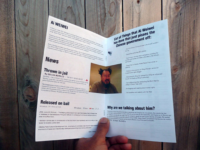 Archinect Zine #1, the AI WEIWEI issue