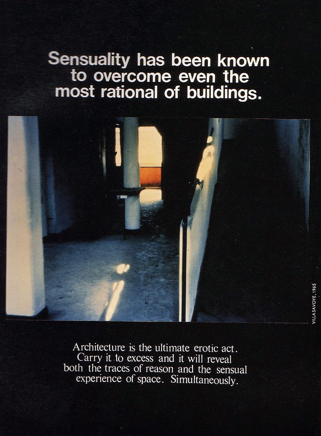 Bernard Tschumi's Advertisements for Architecture, 1976-1977