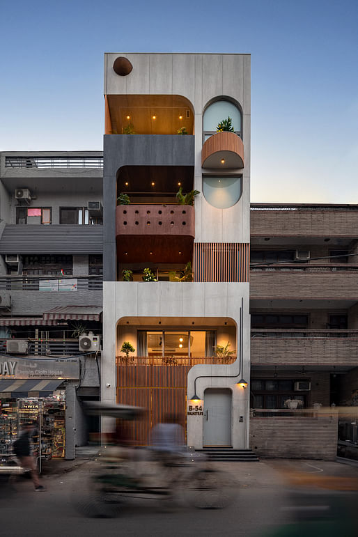 HOUSE AND VILLA CATEGORY (URBAN/SUBURBAN) - COMPLETED BUILDINGS: 6x18 Slender House by Spaces Architects@KA (New Delhi, India). Image: © Bharat Aggarwal