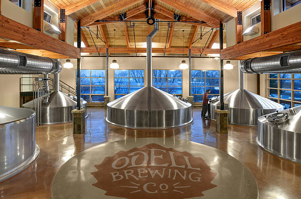 Odell Brewery Fermentation Cellar