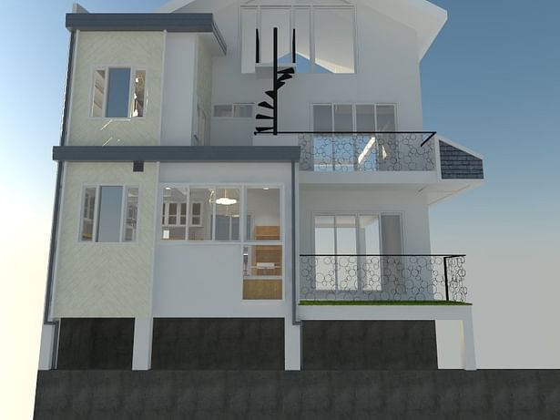Rear elevation for extension