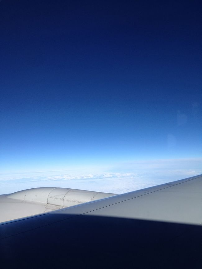 Greenland form Airplane Window