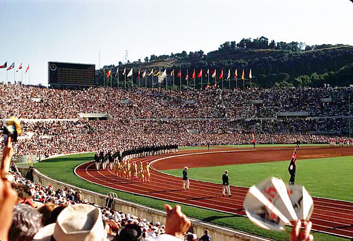 Not this time. Opening ceremony from Rome's 1960 Summer Olympics. Image via Wikipedia/flickr user Alex Dawson.