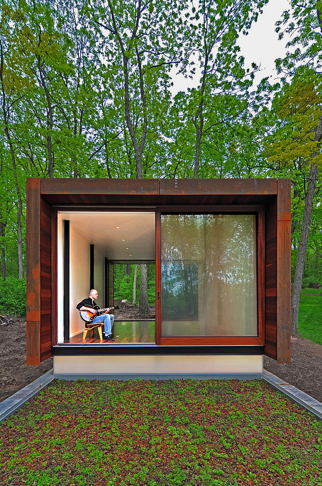Studio for a Composer; Spring Prairie, WI by Johnsen Schmaling Architects (Photo: John J. Macaulay)