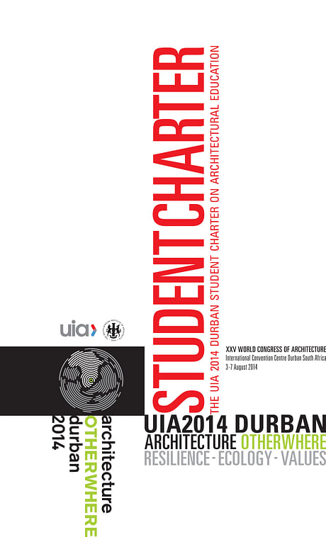 NEW PUBLICATION | UIA 2014 Charter on Architectural Education