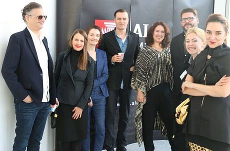 The Panelists for the 10,958 DAYS into the Future Conference- AIA Middle East Year End conference & Design Awards- 2017 — at Sharjah Art Foundation. with Patrik Schumacher (ZAHA HADID Architects), Caroline Bos (UN Studio) , Raya Ani (RAW-NYC Architects), Claudia Pasquero (ecoLogicStudio), Rachel Armstrong (New Castle University) , Ali Rahim (CAP), Robert R. Neumayr (Hoppe Architekten), Laila Kuznezov (Economist) #AIA #AIAME #conference #future #10958DAYS #sustainability #PatrikSchumacher...