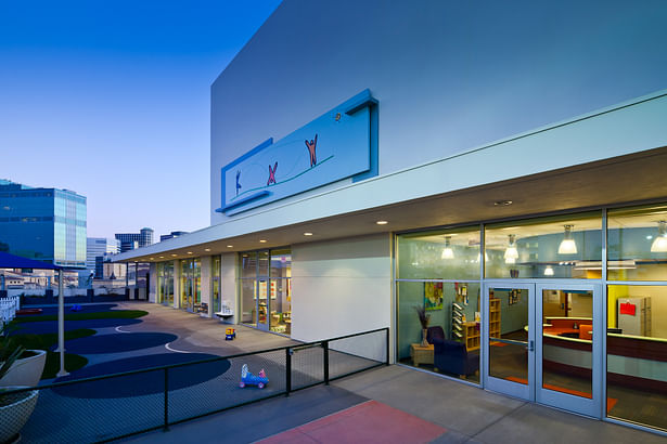 modern childcare facility for 215 students + staff. early childhood development design program. vibrant design | sustainable materials | healthy interiors. 34,131 sq ft.