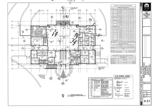 McEachern Band Building-upper level floor plan