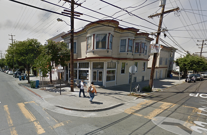 Google Street View of Local's Corner in San Francisco's Mission district.