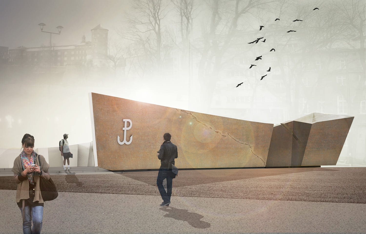 CSA’s “Ribbon of Memory” memorial in Krakow, Poland being built to ...