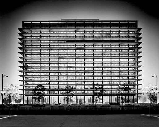 The Department of Water and Power Building in downtown LA, 1965. Image: waterandpowerassociates.com 