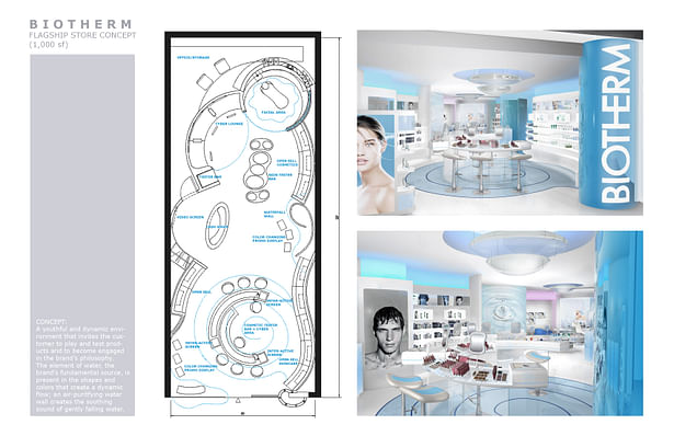 Flagship Store Concept for Renown Skincare Brand