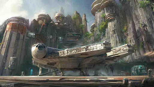 Concept art for the new Star Wars Lands at Disneyland and Disney's Hollywood Studios in Orlando, FL. Credit: Disney