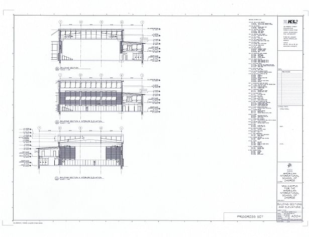 Sections and Interior Elevations
